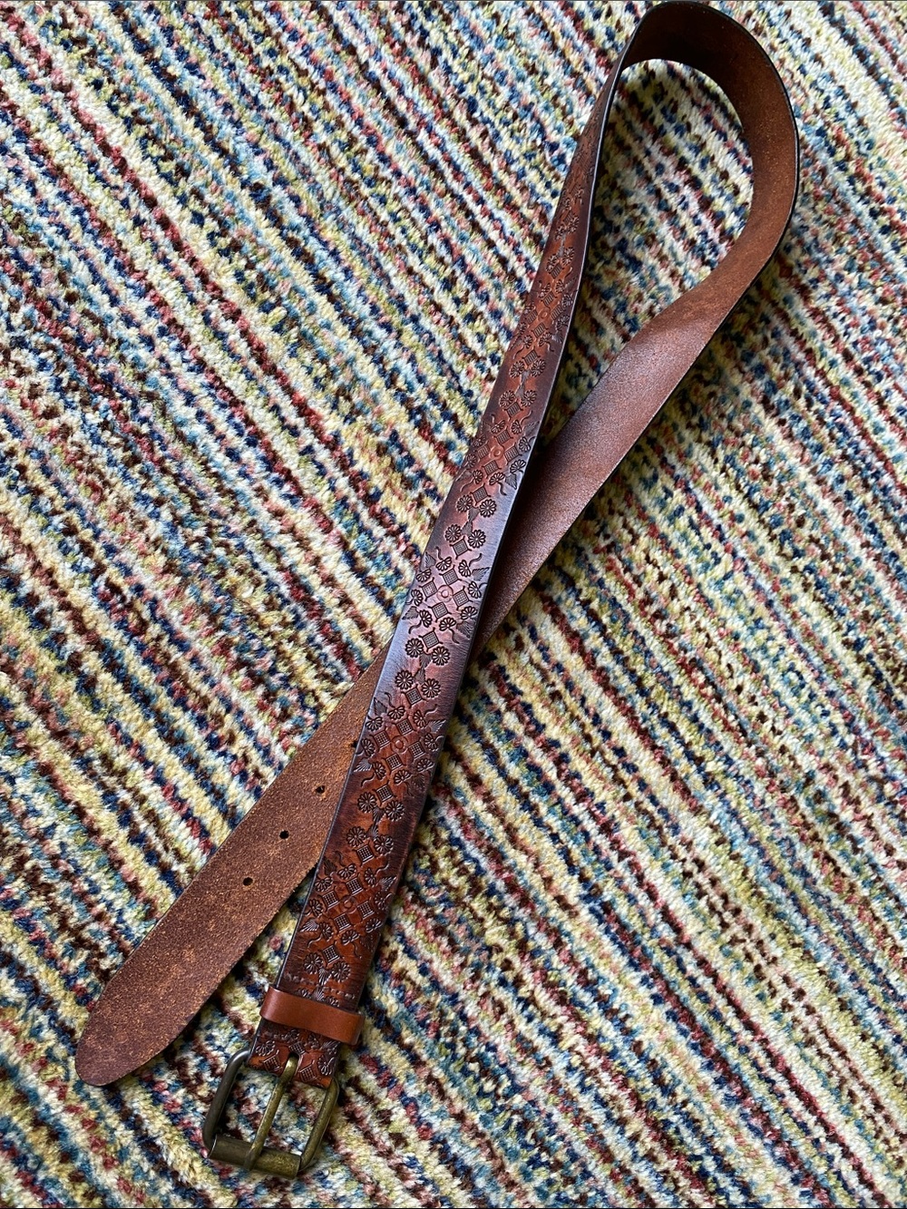 Arizona leather belt